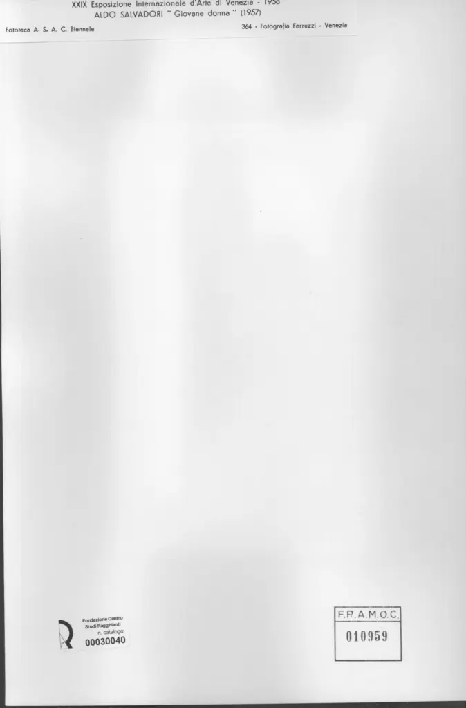 Fotografia Ferruzzi , Salvadori, Aldo - sec. XX - Giovane donna , retro