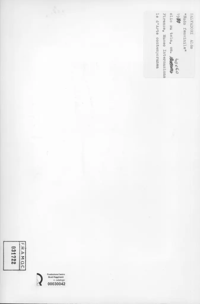 Anonimo , Salvadori, Aldo - sec. XX , retro