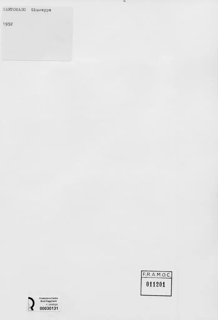 Anonimo, Anonimo , Santomaso, Giuseppe - sec. XX - , retro