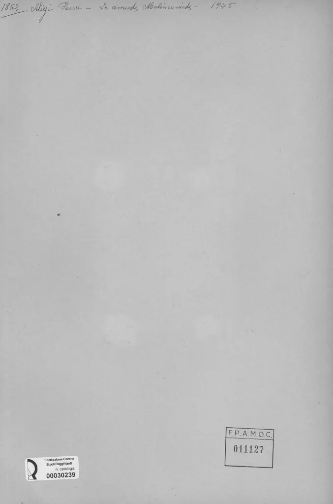 Anonimo, Anonimo , retro