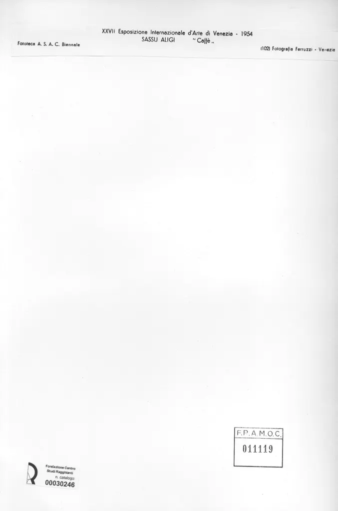 Fotografia Ferruzzi , Sassu, Aligi - sec. XX - Caff&egrave; , retro