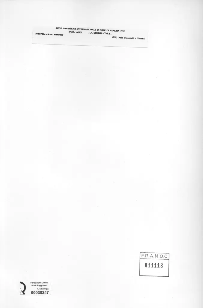 Giacomelli , Sassu, Aligi - sec. XX - La guerra civile , retro