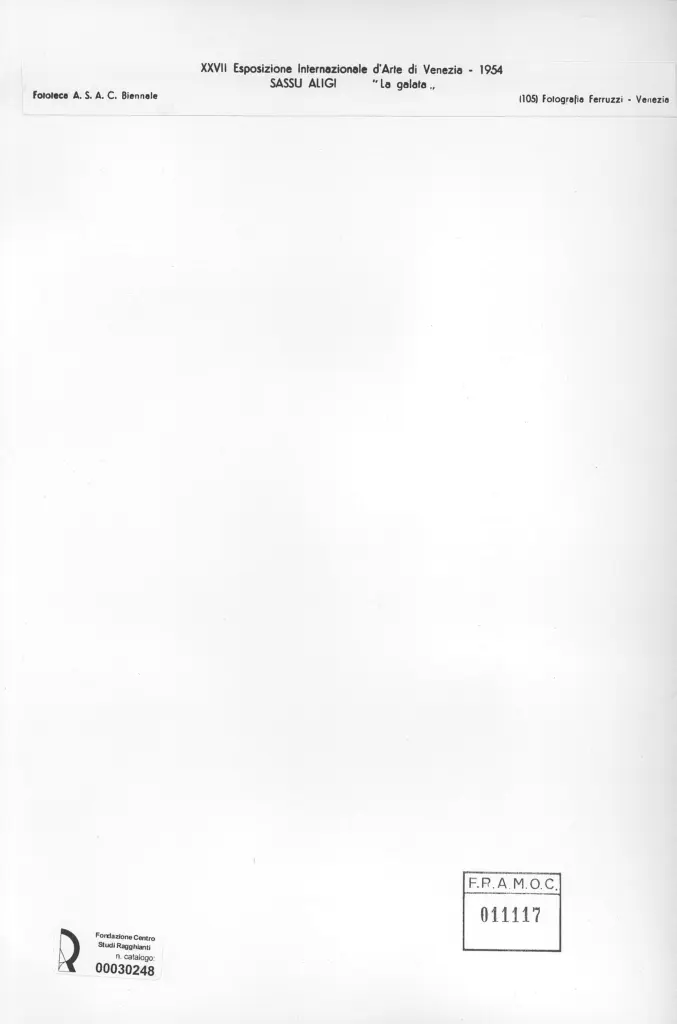 Fotografia Ferruzzi , Sassu, Aligi - sec. XX - La galata , retro