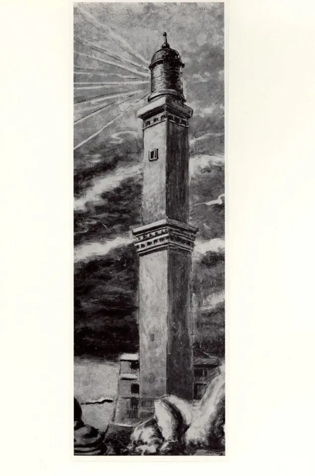 Anonimo , Savinio, Alberto - sec. XX - La lanterna di Genova