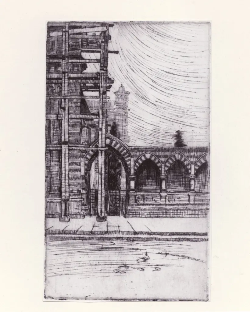 Foto Pozzar , Sbis&agrave;, Carlo - sec. XX - Scorcio architettonico , fronte