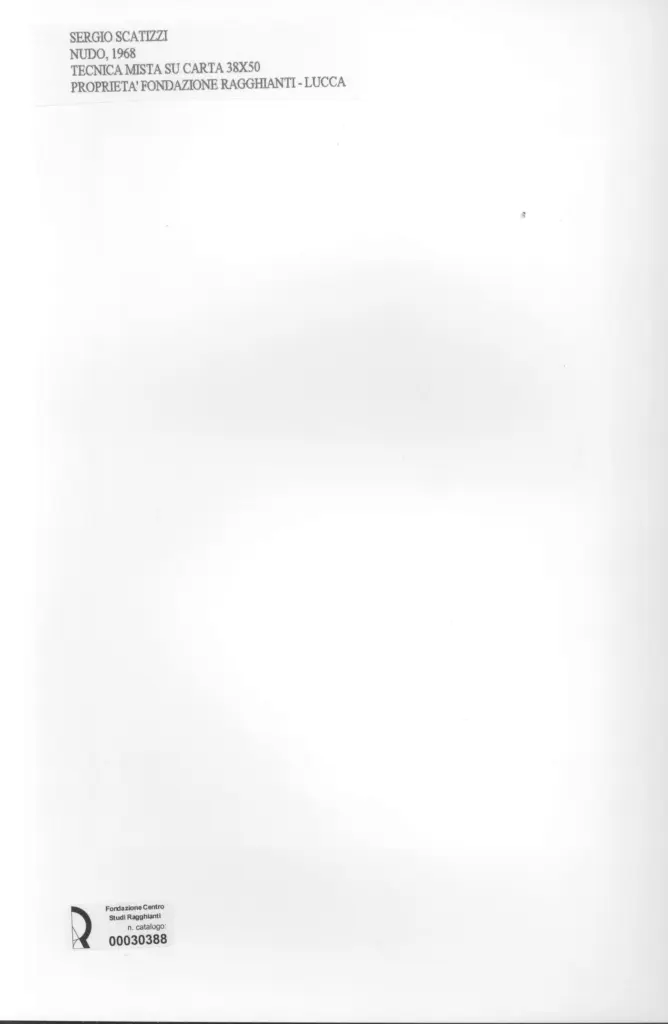 Anonimo , Scatizzi, Sergio - sec. XX - Nudo , retro