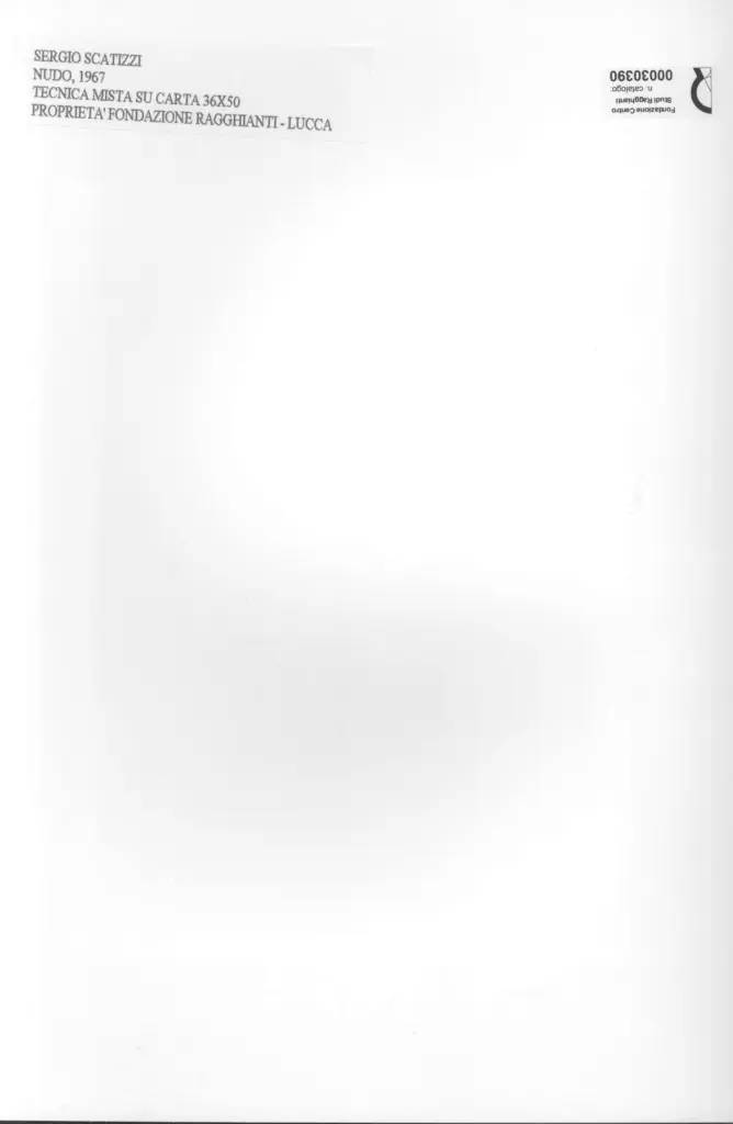 Anonimo , Scatizzi, Sergio - sec. XX - Nudo , retro