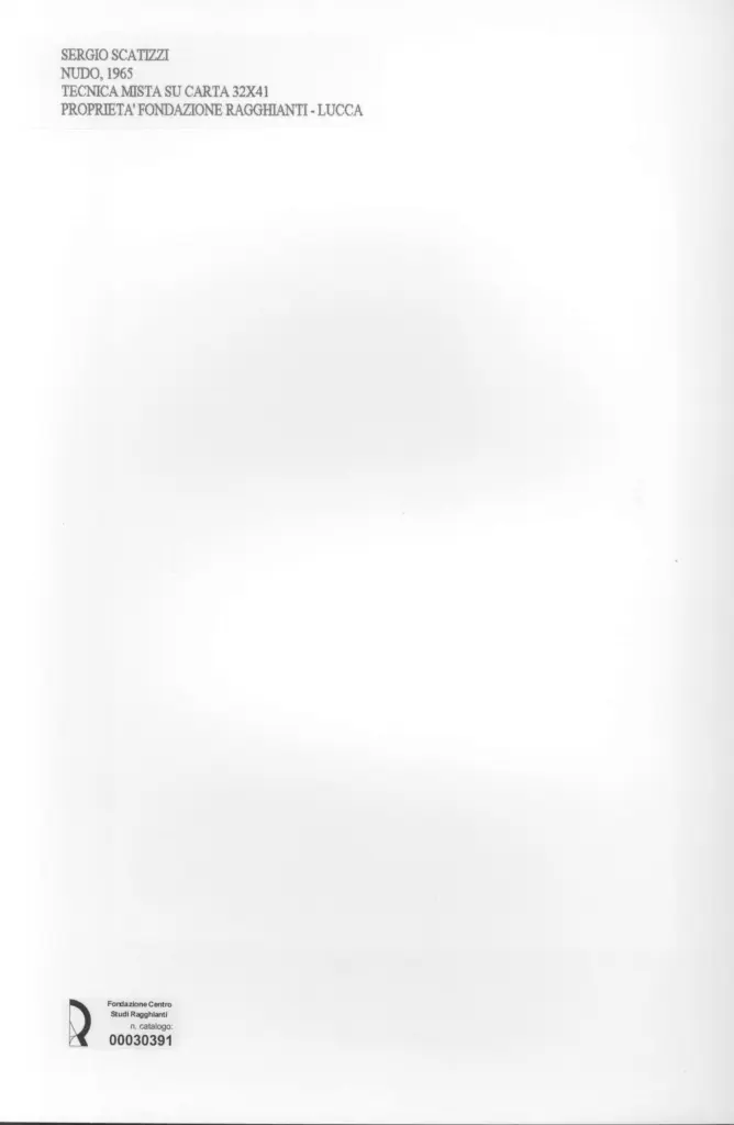 Anonimo , Scatizzi, Sergio - sec. XX - Nudo , retro