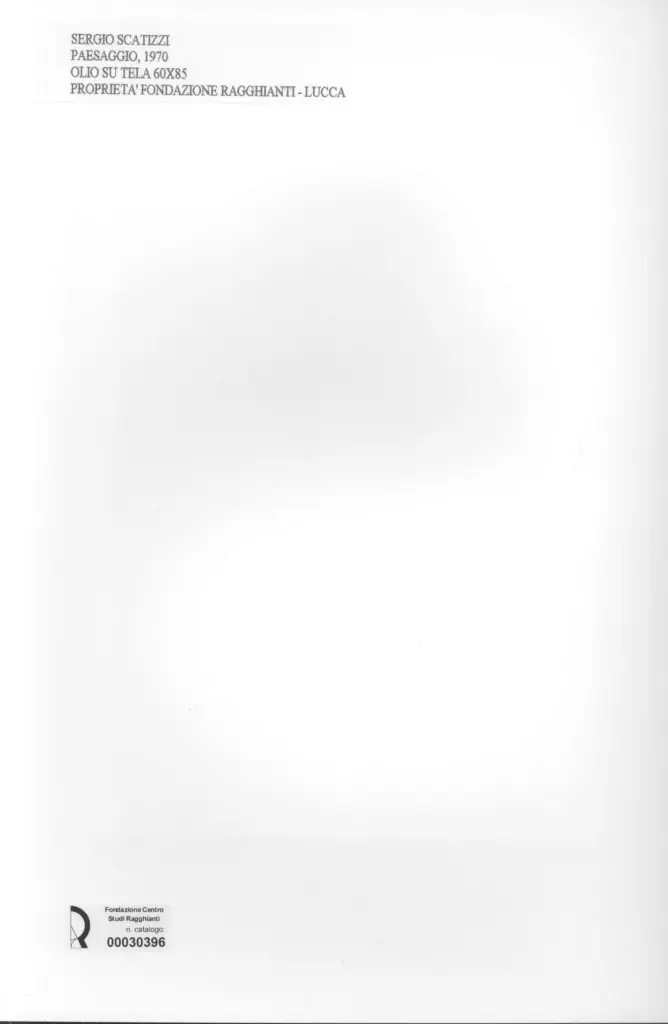 Anonimo , Scatizzi, Sergio - sec. XX - Paesaggio , retro
