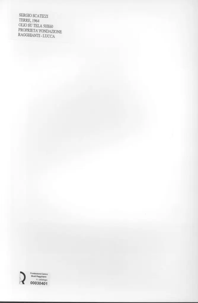 Anonimo , Scatizzi, Sergio - sec. XX - Terre , retro