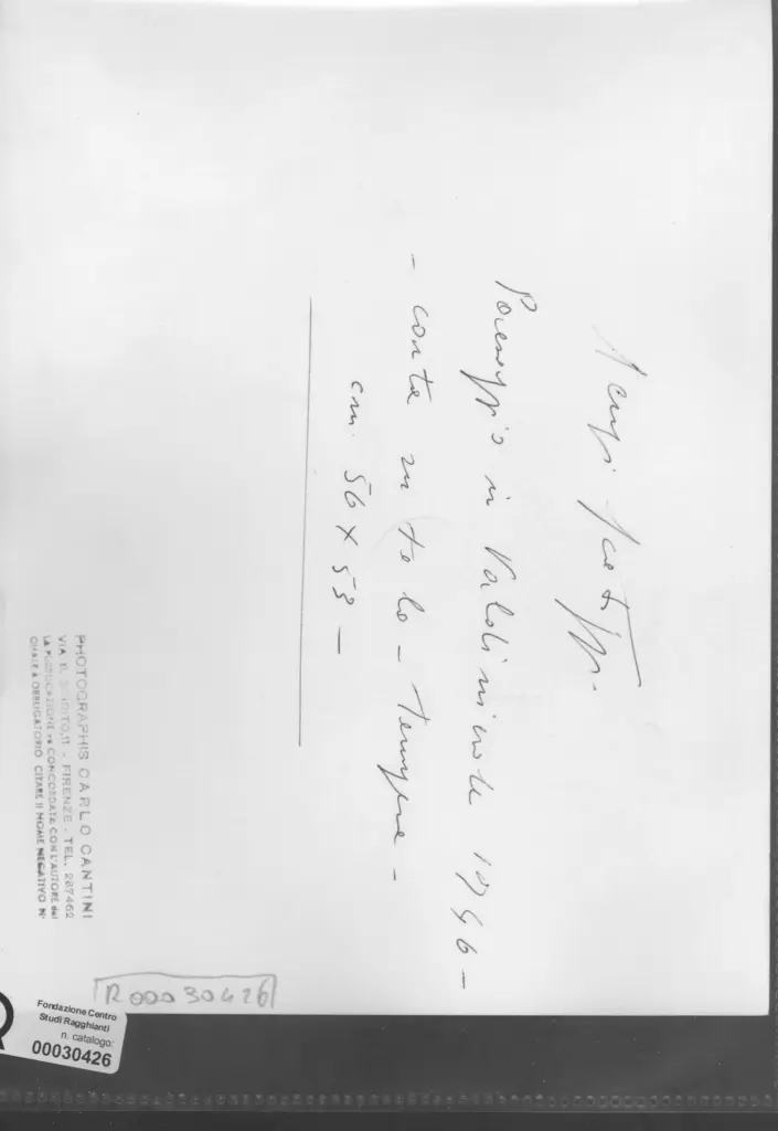 Cantini, Carlo , retro