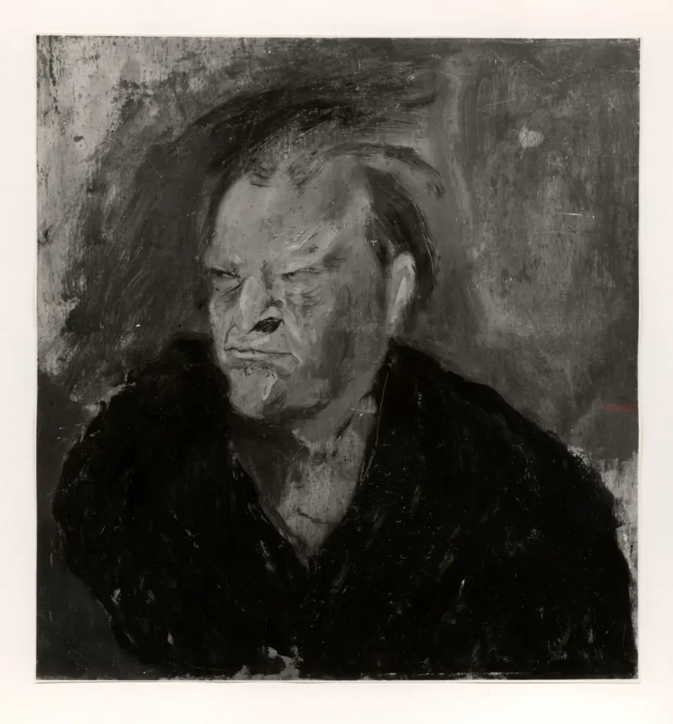 Anonimo , Scipione, Bonichi Luigi - sec. XX - Ritratto di Ungaretti , fronte