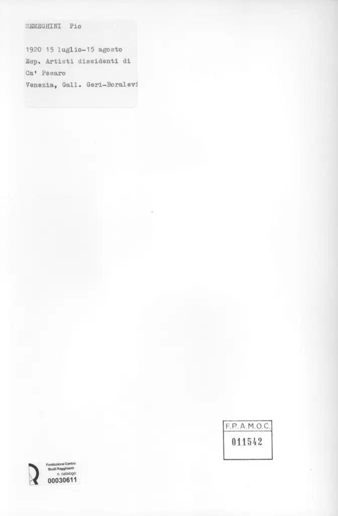 Anonimo, Anonimo , retro