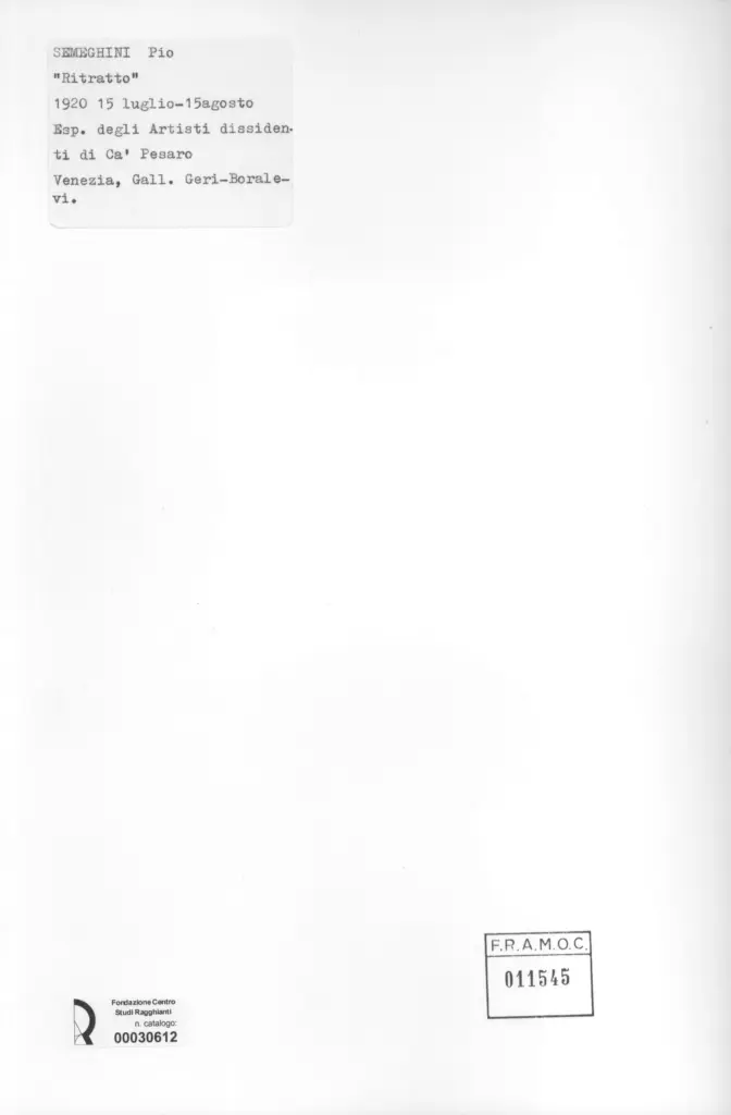 Anonimo, Anonimo , retro