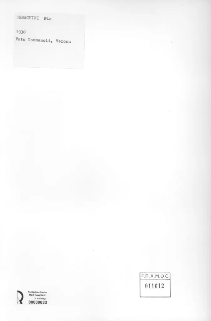 Tommasoli, Silvio , retro