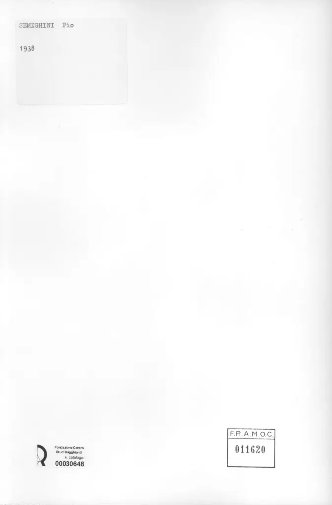 Anonimo, Anonimo , retro