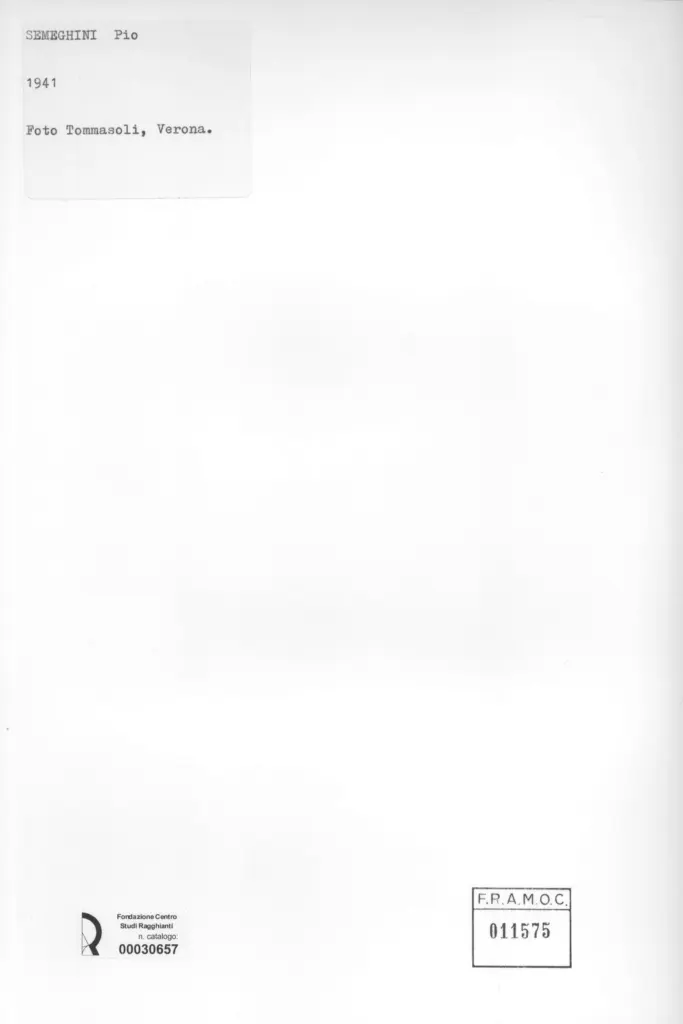 Tommasoli, Silvio , retro