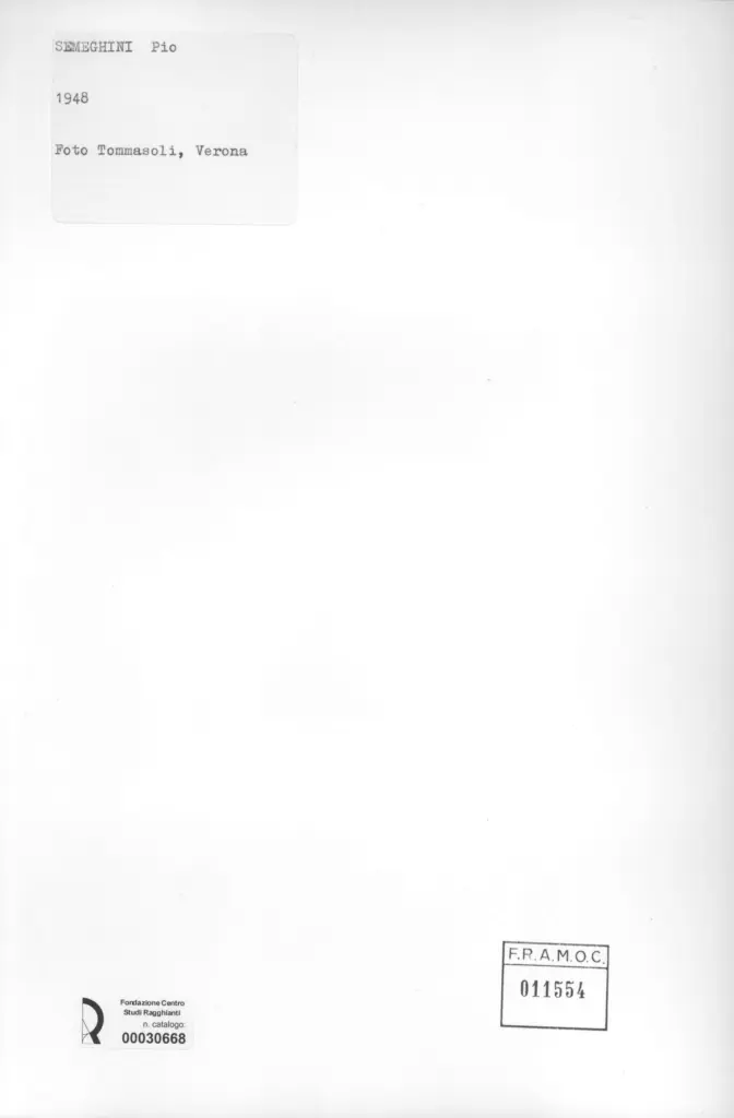 Tommasoli, Silvio , retro