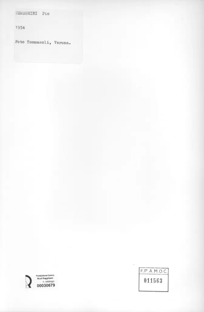 Tommasoli, Silvio , retro