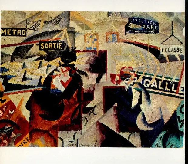 Anonimo , Severini, Gino - sec. XX -Il Metro Nord-Sud , fronte