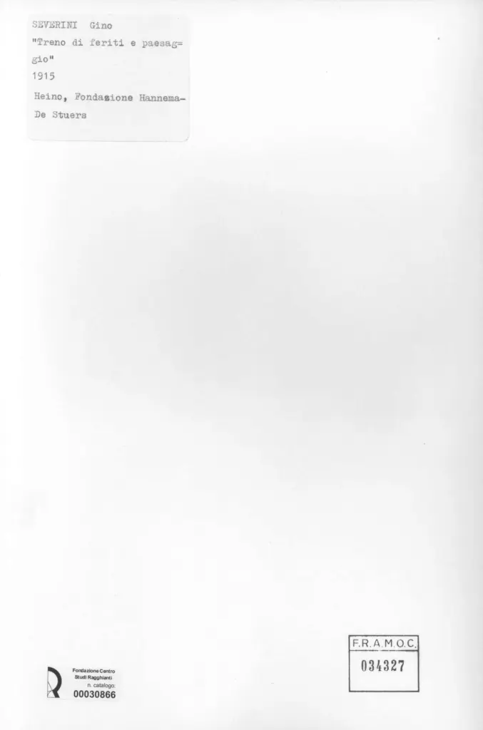 Anonimo , Severini, Gino - sec. XX , retro