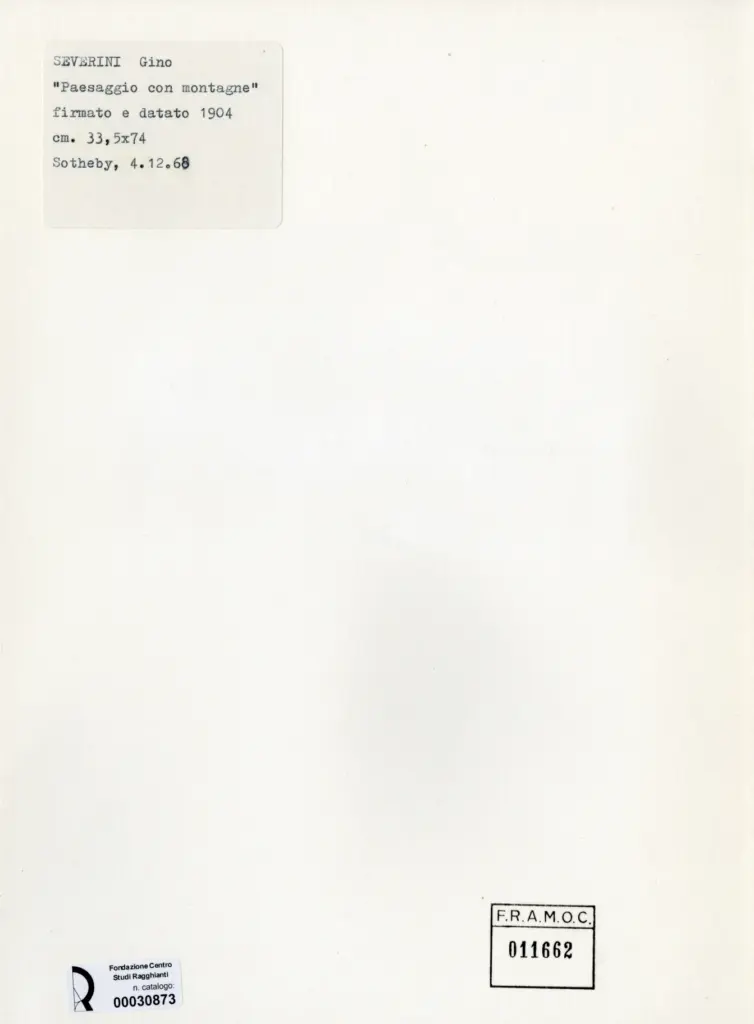 Anonimo , Severini, Gino - sec. XX -