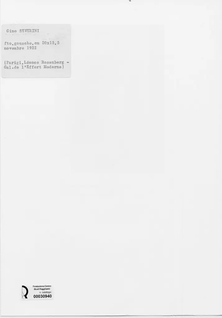 Anonimo , Severini, Gino - sec. XX - Donna con chitarra , retro