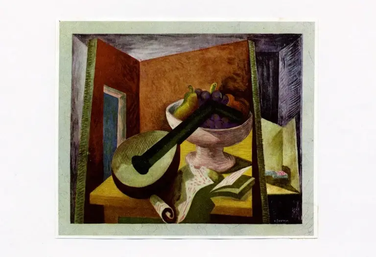 Severini, Gino , Mandolin and fruit