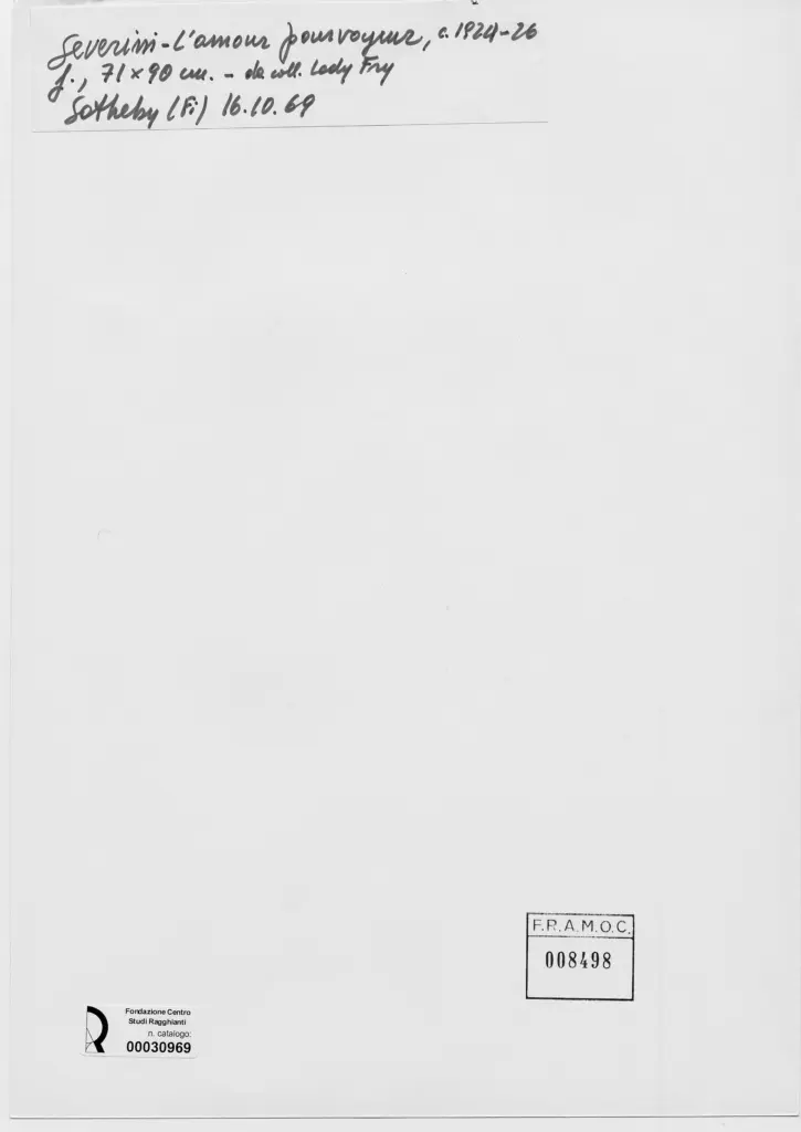 Anonimo , Severini, Gino - sec. XX - L'amour pour voyeur