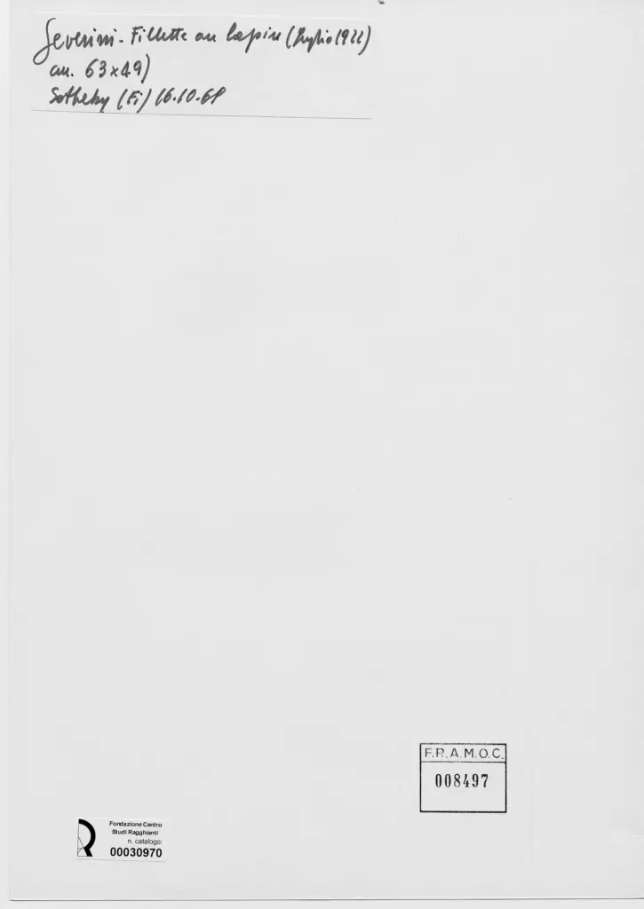 Anonimo , Severini, Gino - sec. XX -