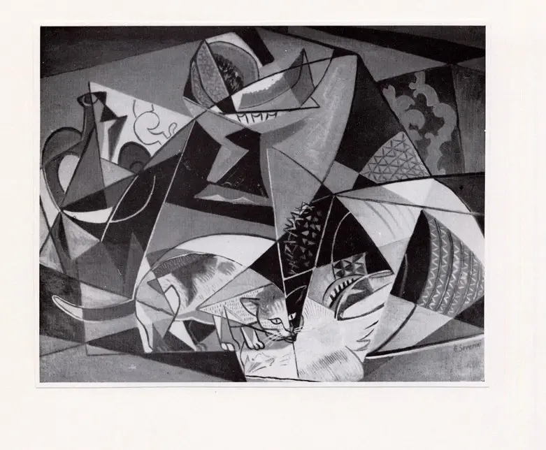 Severini, Gino , Le chat et les poissons