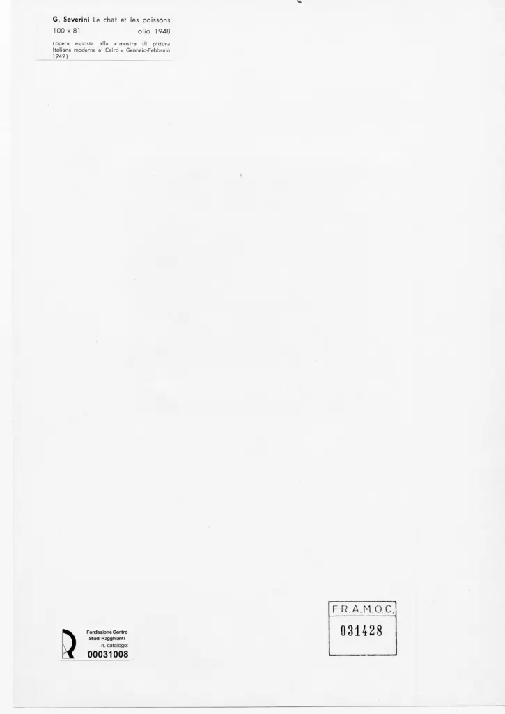 Anonimo , Severini, Gino - sec. XX - , retro