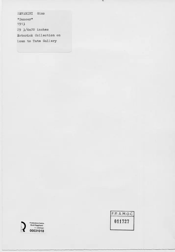 Anonimo , Severini, Gino - sec. XX , retro