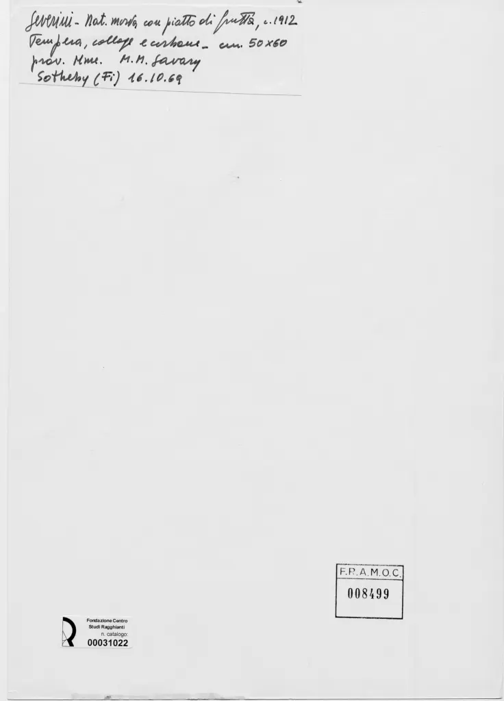 Anonimo , Severini, Gino; Severini, Gino - sec. XX; sec. XX - , retro