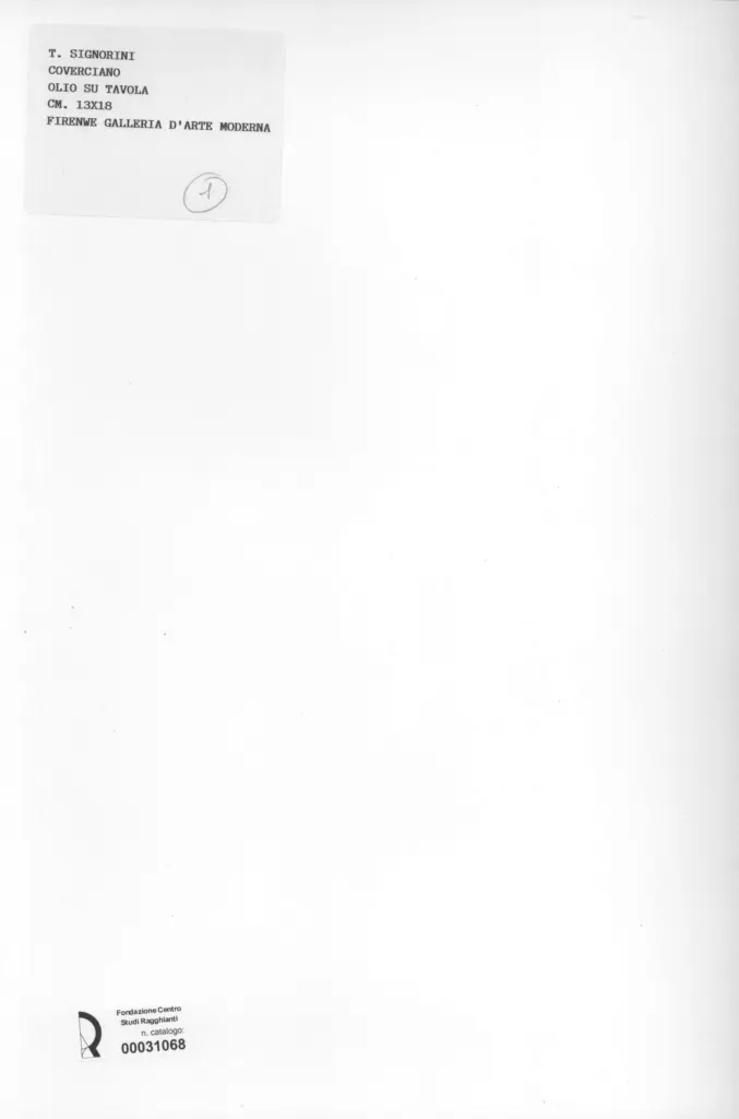 Anonimo , Signorini, Telemaco - - , retro