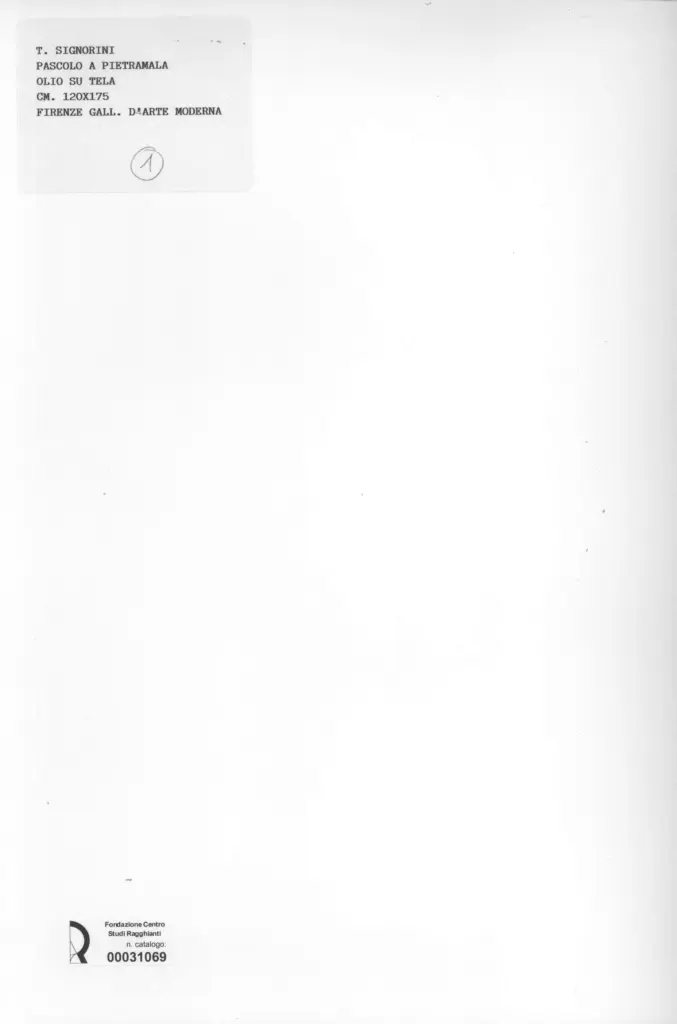 Anonimo , Signorini, Telemaco - - , retro