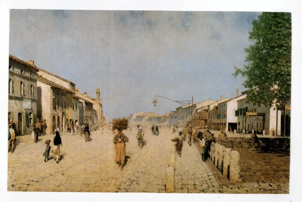 Anonimo , Signorini, Telemaco - sec. XX - Una via a Ravenna , fronte