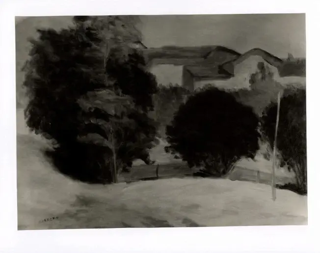 Sobrero, Emilio , Alberi e case -