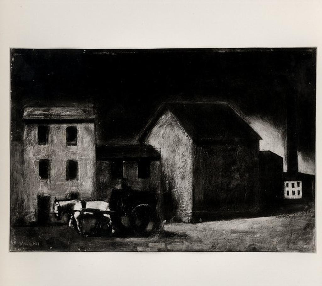 Giacomelli , Sironi, Mario - sec. XX - Paesaggio urbano , fronte