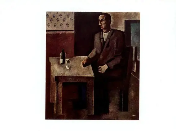 Anonimo , Sironi, Mario - sec. XX - Il bevitore , fronte