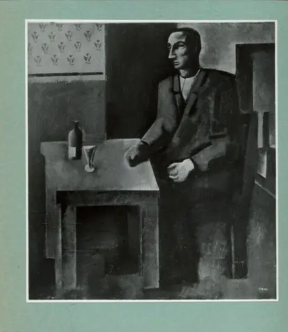 Anonimo , Sironi, Mario - sec. XX - Il bevitore , fronte