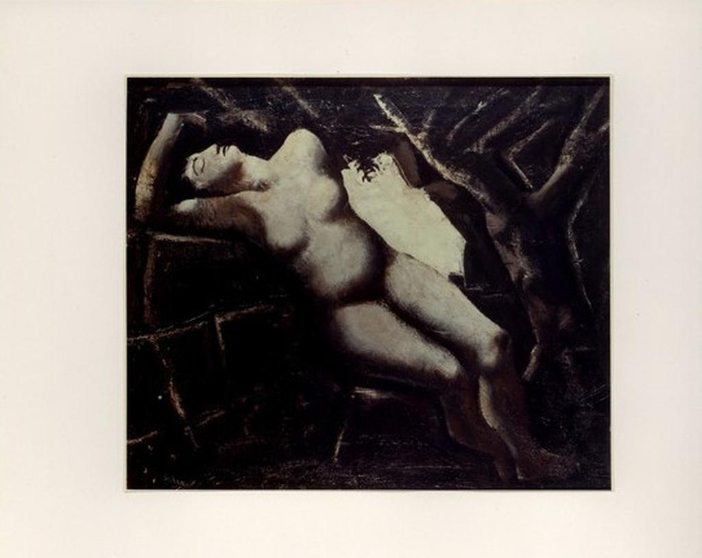 Anonimo , Sironi, Mario - sec. XX - Nudo bianco e nero , fronte