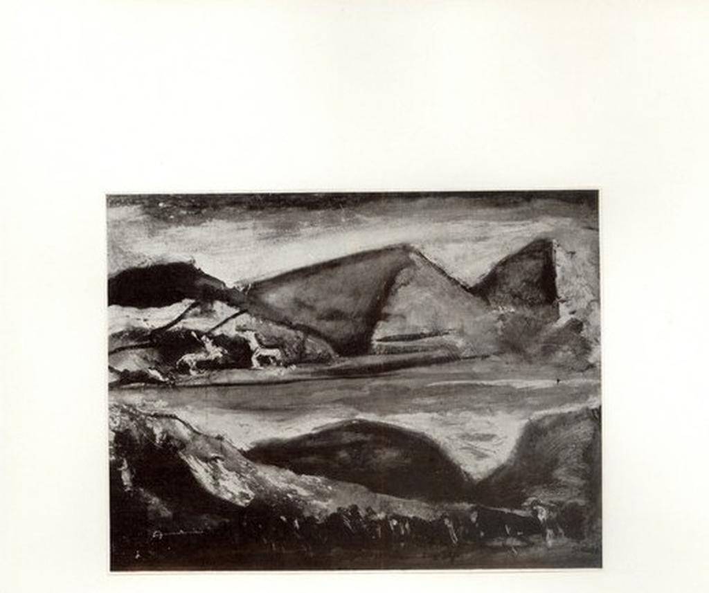 Anonimo , Sironi, Mario - sec. XX - Paesaggio , fronte