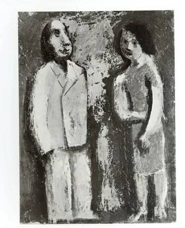 Anonimo , Sironi, Mario - sec. XX - Un uomo e una donna , fronte