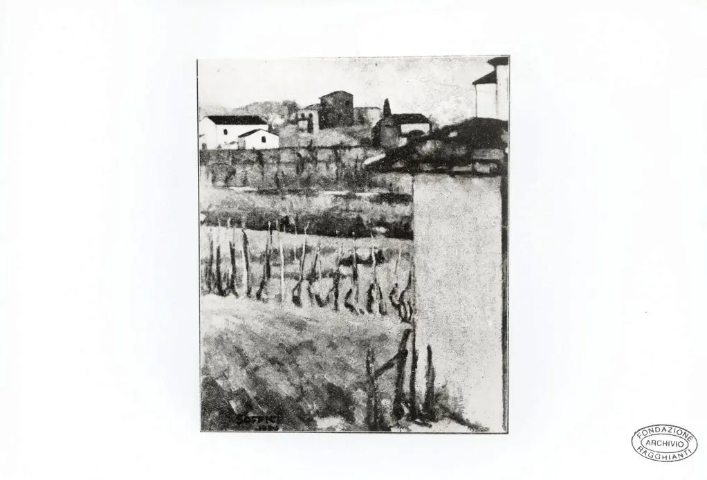 Anonimo , Soffici, Ardengo - sec. XX - Mulino a Balciano , fronte