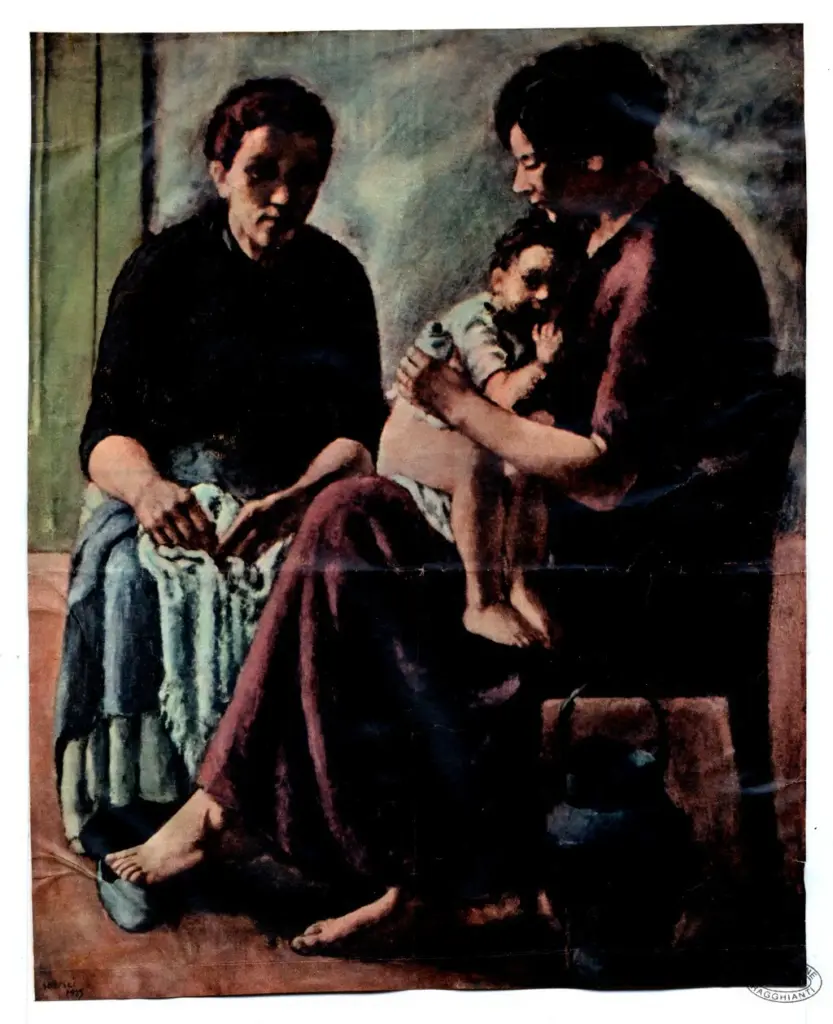 Anonimo , Soffici, Ardengo - sec. XX - La toletta del bambino , fronte