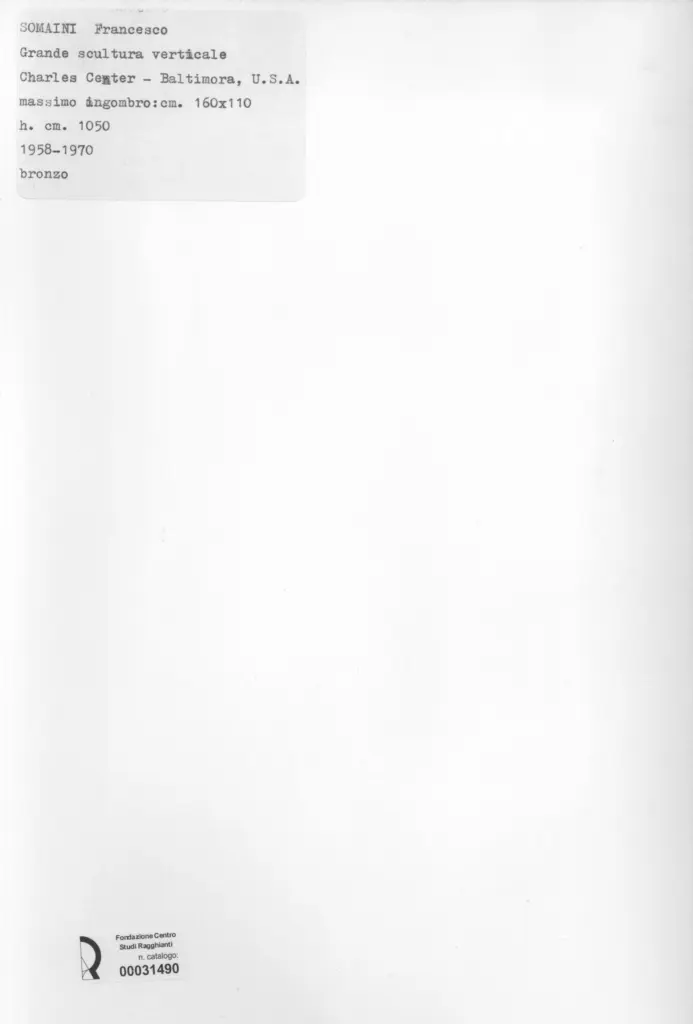 Anonimo , Somaini, Francesco - sec. XX -