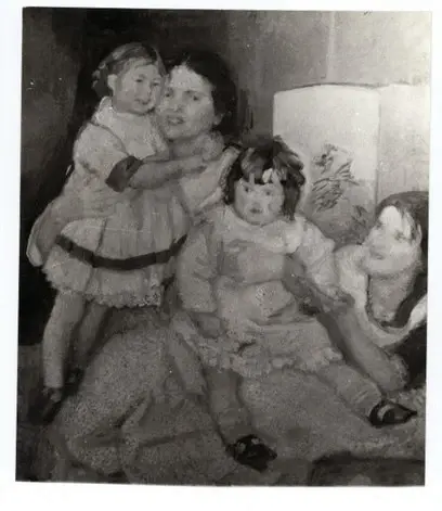 Spadini, Armando , Donna con bambini