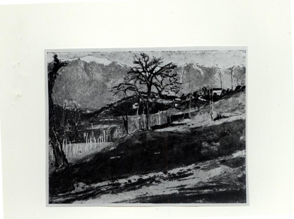 Anonimo , Springolo, Nino - sec. XX - Paesaggio , fronte