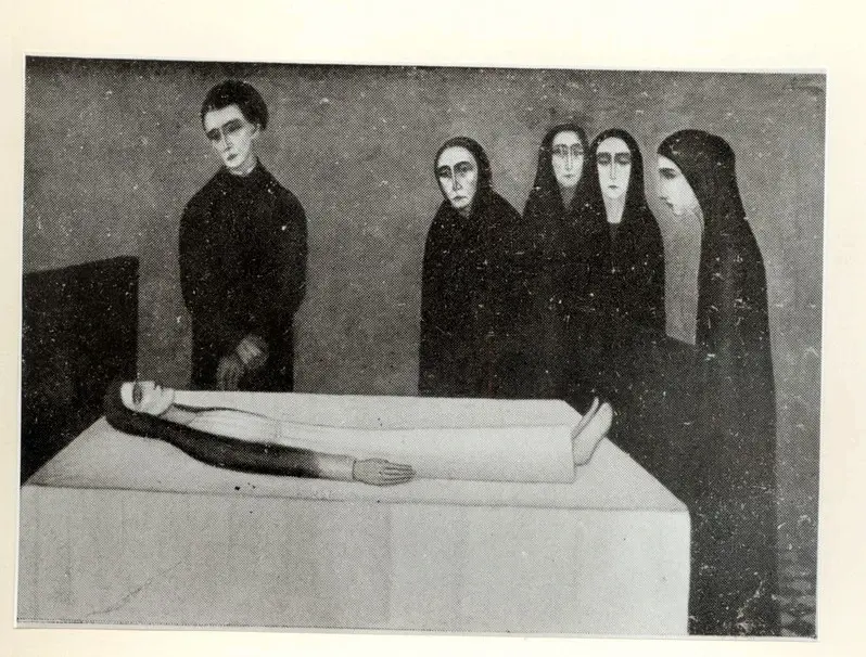 Universit&agrave; di Pisa. Dipartimento di Storia delle Arti , Stefani, Pier Angelo - sec. XX - Morta! , fronte